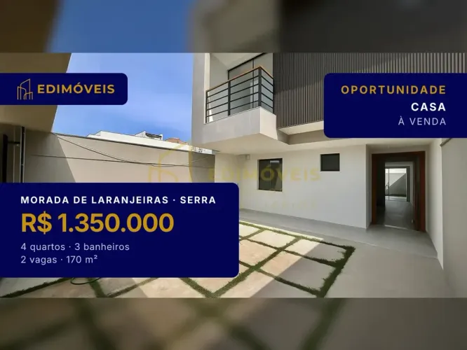 Incrível Casa com Acabamento de Alto Padrão em Morada de Laranjeiras!