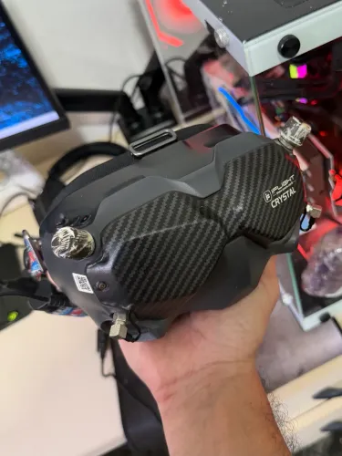 Dji goggles v2 com upgrade de antenas