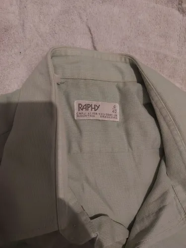 Camisa Masculina Raphy Verde Manga Curta Tam. 42