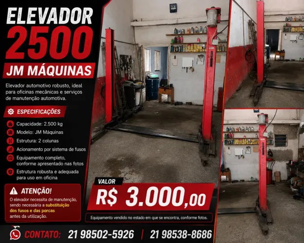 Elevador de 2.500kg