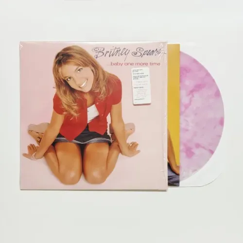 LP Vinil Britney Spears Baby One More Time - Splatter Rosa (Usado) Raro