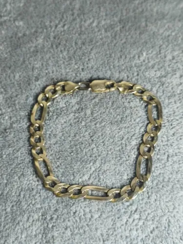 PULSEIRA PRATA 925 (MALHA FIGARO 3x1) - 21 CM