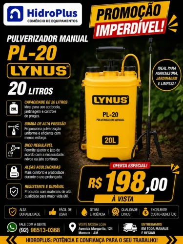 Pulverizador 20L Manual