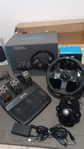Logitech G920 + Câmbio + Pedaleira 3 Pedais | Xbox/PC | Completo