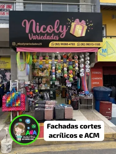 Fachadas cortes em Acrílico e ACM