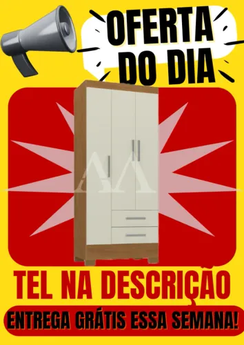 Guarda Roupa 3 Portas Entrega Grátis em Salvador -Paga ao Receber- Tel na descrição