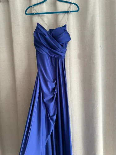 Vestido Festa Longo Formatura ou Casamento Azul