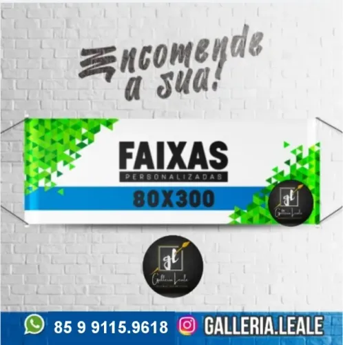 Faixa PROMOCIONAL 0,80 x 3,00m - 300g