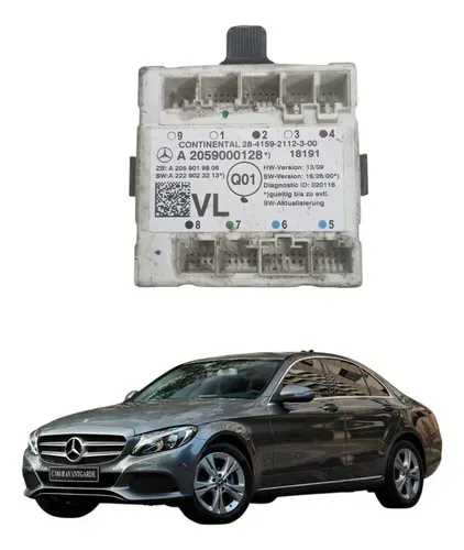 Módulo Porta Dianteira Esquerda Mercedes C180 2015 A 2018