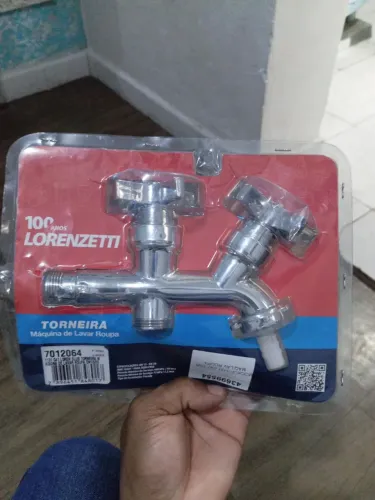 2 Torneira Lorenzetti duas saída uma da saída para máquina d lavar top