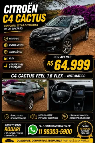 Citroen C4 Cactus Feel 1.6 16V Flex Aut. 2020