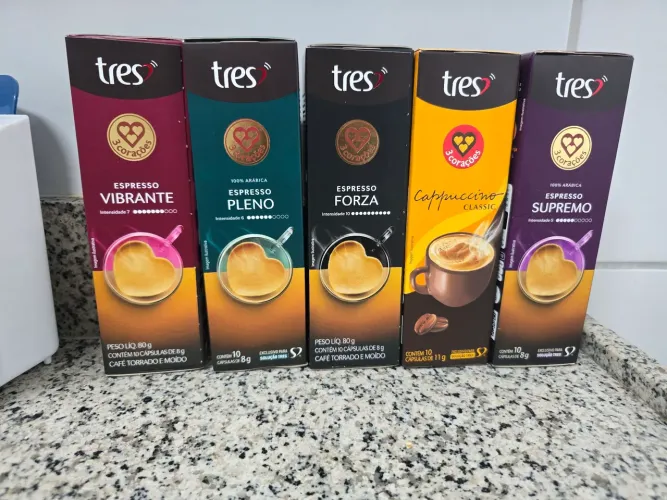 Cápsula café 3 corações