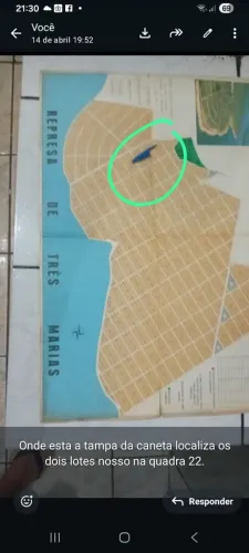 Vendo lote na região de Três Marias próximo a represa