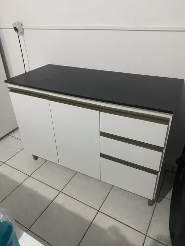 Balcão de Cozinha com Tampo - 120cm largura