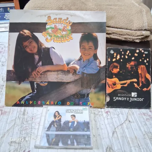 Kit Sandy & Júnior. Lp/Cd/Dvd.