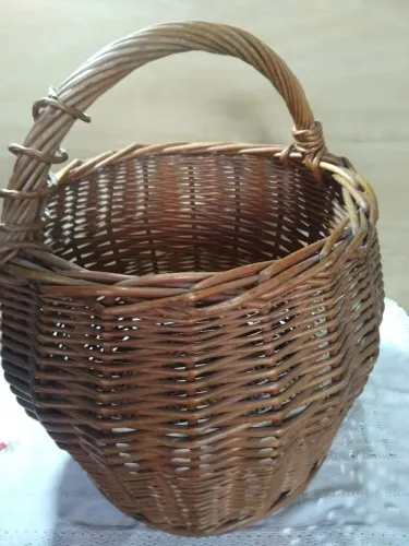 Cesto grande de vime com 60cm