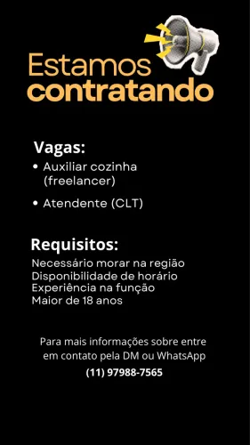 Atendente Hamburgueria Vila Matilde