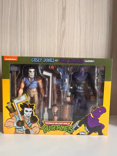 TMNT Casey Jones e Foot Soldier Neca