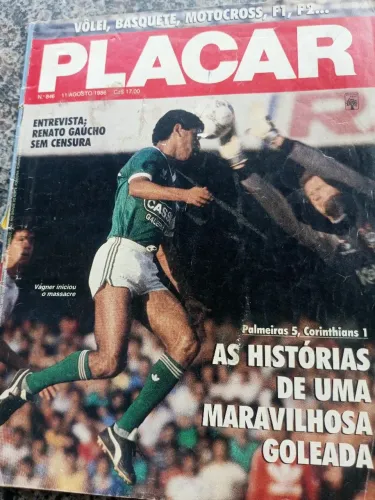 Revista Placar da vitória maravilhosa ,do Palmeiras 5x1 Corinthians