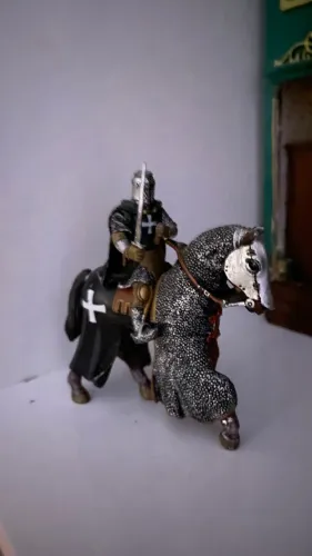 Coleção de cavaleiros de chumbo