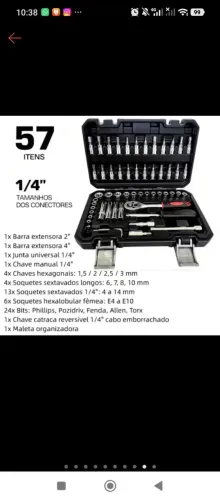 Maleta com 57 peças completa