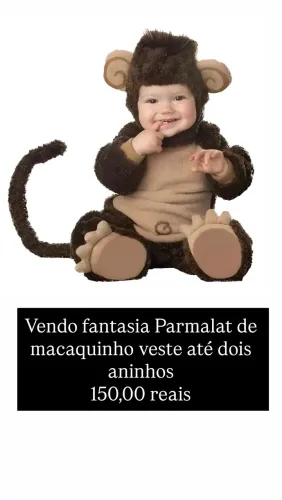 vendo duas fantasias bichinhos da parmalat 
