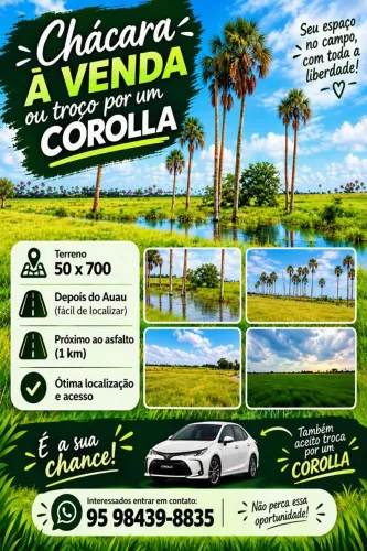 Vendo sítio depois do Au-Au 