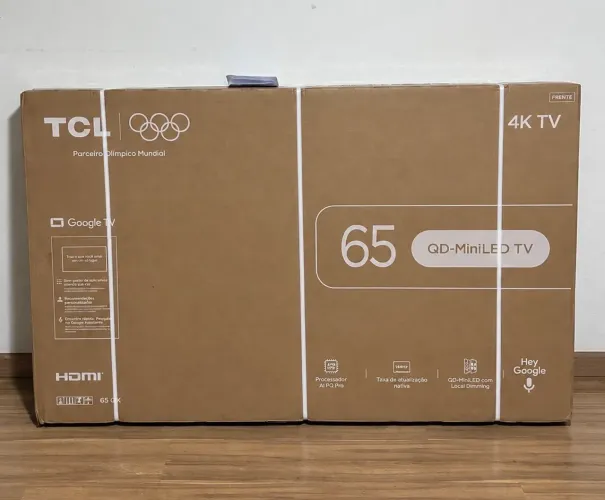 SMART TV TCL 65? C6K 4K QD-MINI LED 144HZ ? NOVA E LACRADA