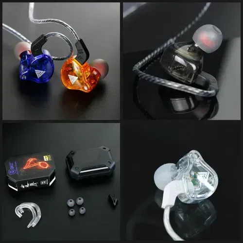 (lacrado)FONE DE OUVIDO QKZ AK6 - SOM ALTO, LIMPO E GRAVE POTENTE