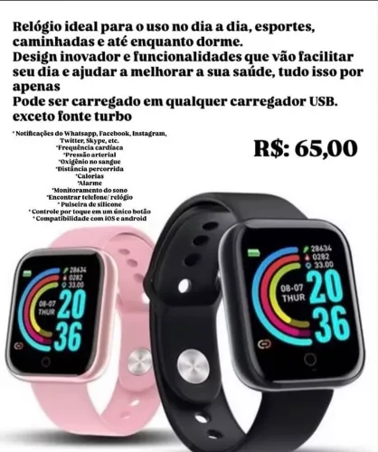 Relógio inteligente smartwatch