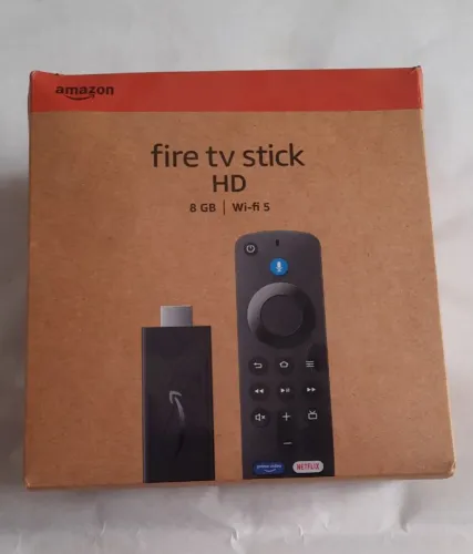 Amazon Fire Tv Stick Hd - 8GB Wi-fi 5 Resolução Full Hd Controle Remoto Com Alexa