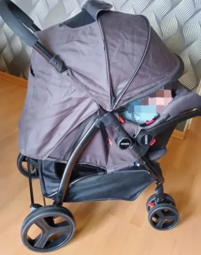 Carrinho e bebê conforto Cosco Nexus até 15 kg