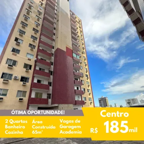 FIT - Venda - Apto. Centro - 2 Quartos - Elevador - Salão de Festas