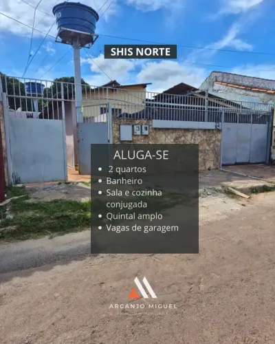 Casa de fundos 2 Quartos Shis Norte