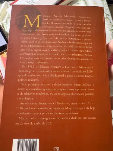 Livro Maquiavel o príncipe