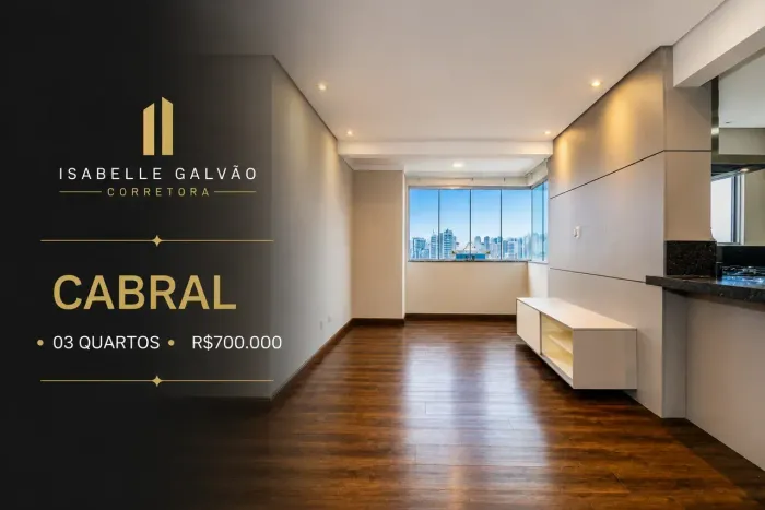 Apartamento Reformado à Venda no Cabral | 3 Quartos | 72m² Privativos