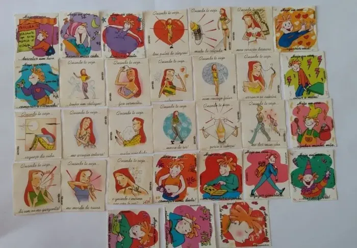 Cards Encartes destacados da revista Atrevida anos 90