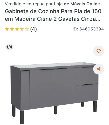 Gabinete de cozinha novo