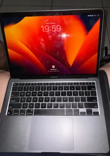 Macbook air M1<br>M1<br>8gb<br>256 ssd<br>13,3?<br>? 4.200<br>? frete grátis para Manaus