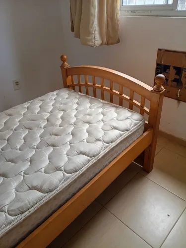 Cama Solteiro Madeira Pura