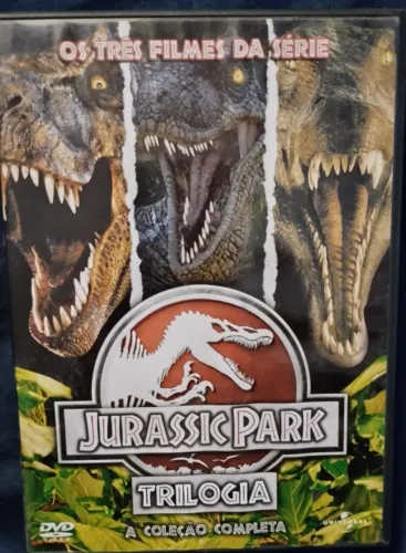 BOX DVD JURASSIC PARK 3 DVDS ORIGINAL FILMES