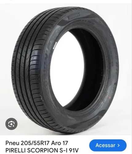 Pneu pirelli scorpion 205/55/17