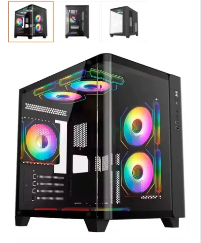 Gabinete Aquário Gamer + Fonte Gamer