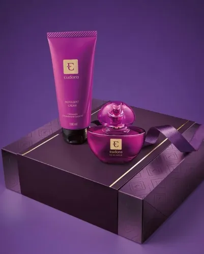Kit eudora roxo miniatura  Eu deo perfum