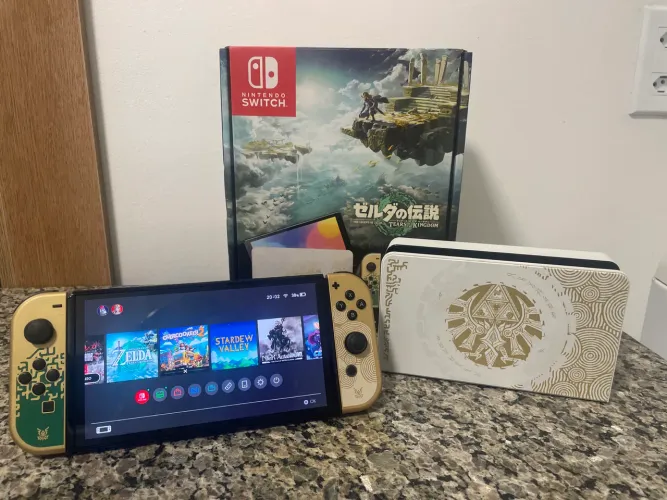 Nintendo Switch OLED edição Zelda TOTK