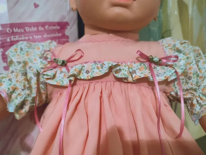 Vestido de boneca estrela