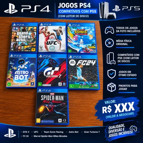 ? JOGOS PS4 COMPATÍVEIS COM PS5
