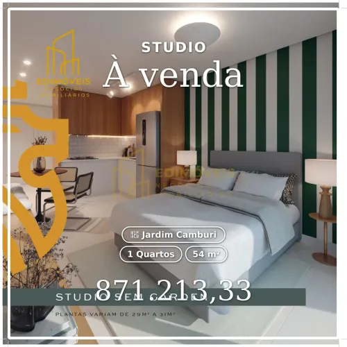 Viva com Estilo: Studio Moderno em Jardim Camburi, Vitória