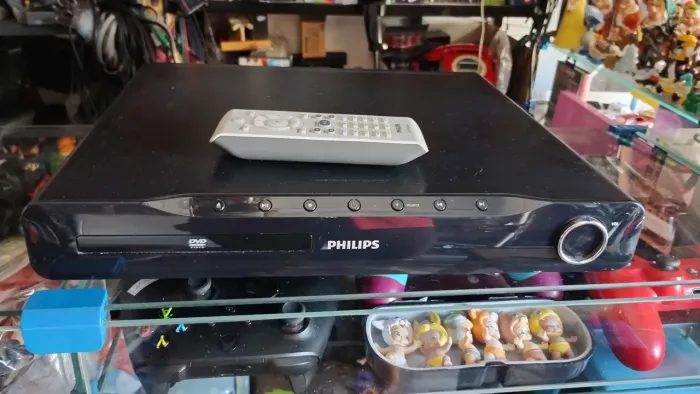 DVD home theater Philips aparelho com controle de DVD player comum