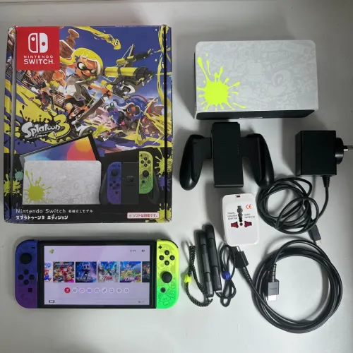 Nintendo Switch Oled Edição Splatoon Desbloqueado 256 Gb Usado